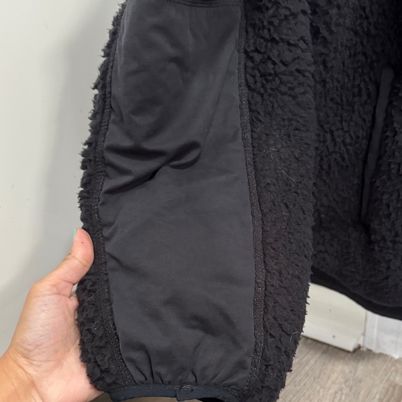 Abercrombie & Fitch Black Sherpa Jacket - Picture 3 of 4